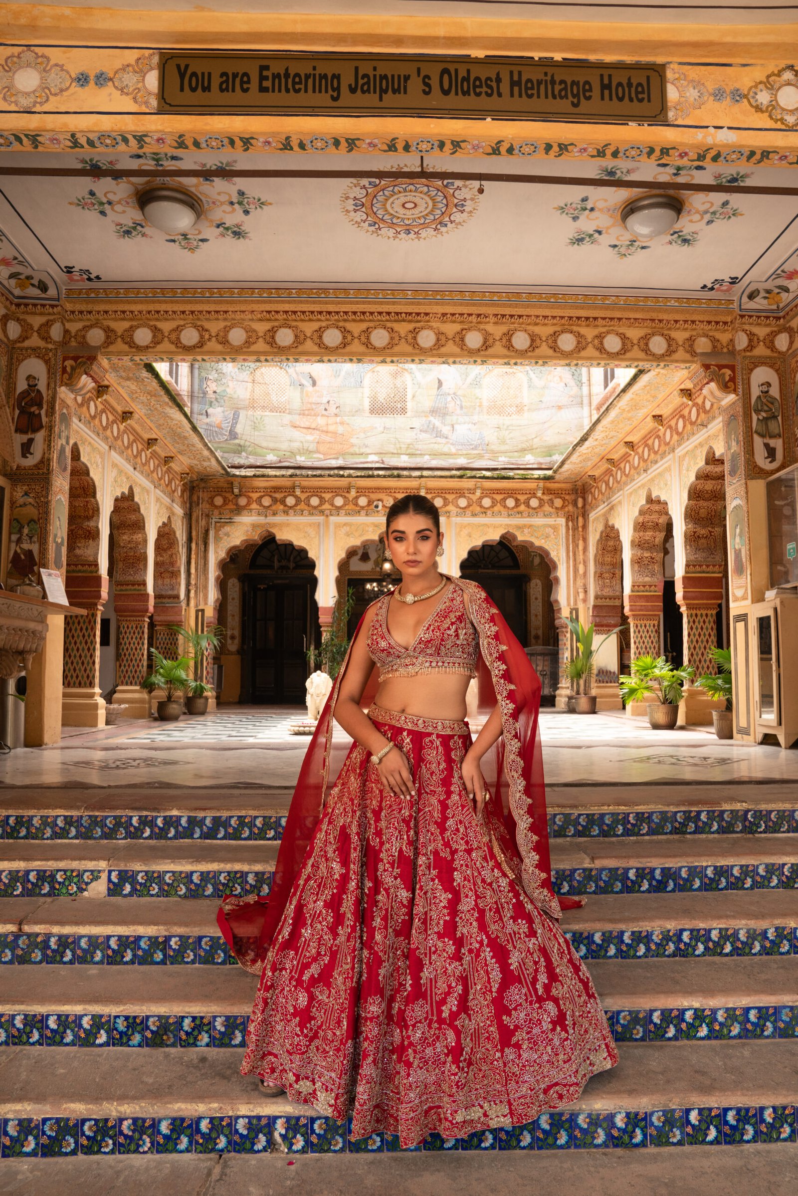 Deep Red Lehenga