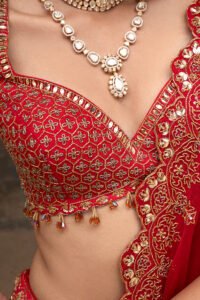 Garnet Red Lehenga Set - Image 4