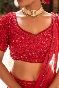 The Red Lehenga Set - Image 4