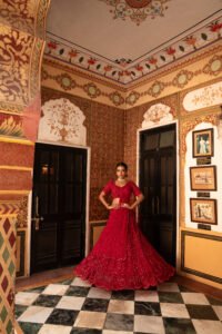 The Red Lehenga Set - Image 6