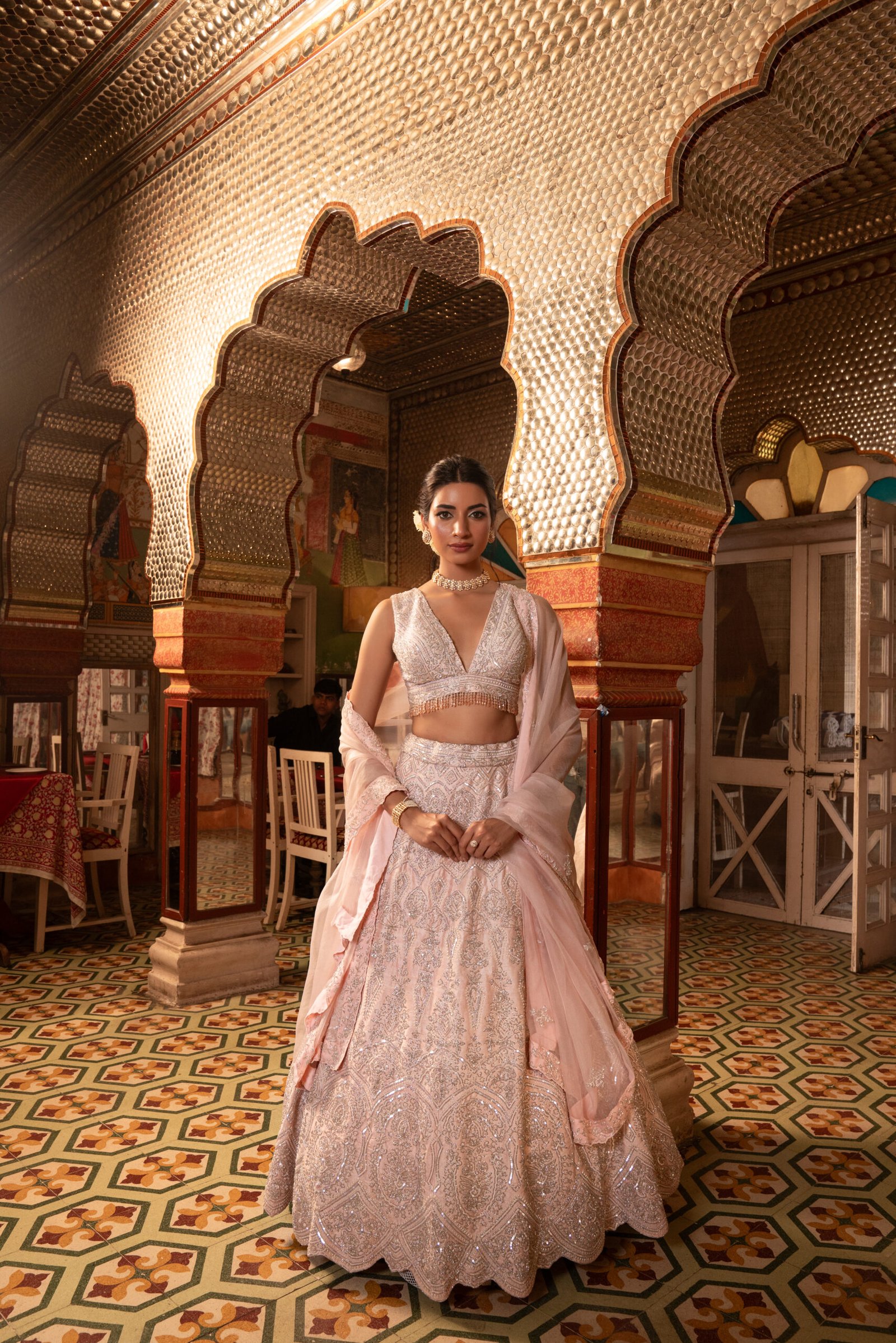 Blush Pink Lehenga Set