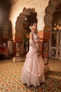 Blush Pink Lehenga Set - Image 3