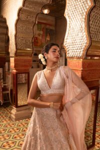 Blush Pink Lehenga Set - Image 4