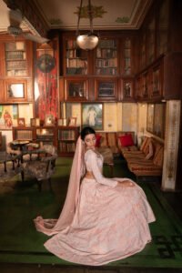 Peach Pearl Lehenga Set - Image 4